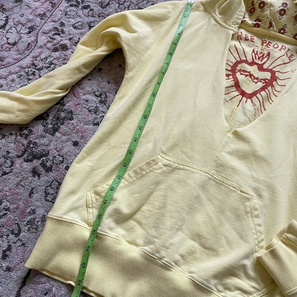 Yellow Free People Sweatshirt Hoodie - Picture 5 of 8